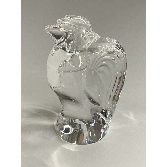 Steuben Accents Steuben Hand Cooler Rooster Glass Vintage Figurine